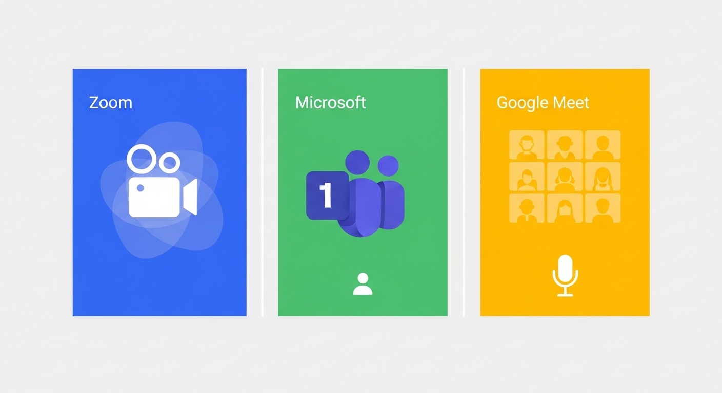Web会議ツール比較2026｜Zoom・Teams・Meet厳選3選のイメージ画像
