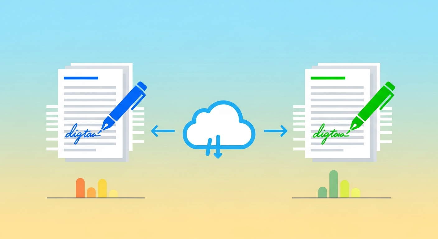 電子契約サービス比較おすすめ5選のイメージ画像